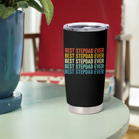 Best Stepdad Ever Tumbler Cup Funny Retro Stepdad Bonus Dad