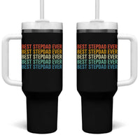 Best Stepdad Ever Tumbler With Handle Funny Retro Stepdad Bonus Dad