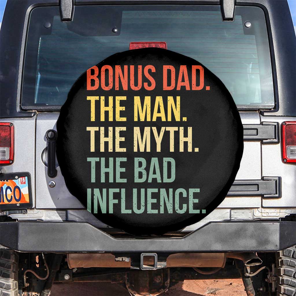 Bonus Dad Spare Tire Cover The Man Myth Bad Influence Funny Step Dad