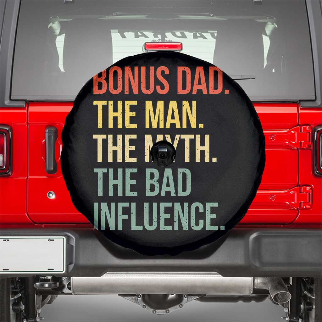 Bonus Dad Spare Tire Cover The Man Myth Bad Influence Funny Step Dad