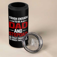 Bonus Dad 4 in 1 Can Cooler Tumbler Dad And Stepdad Fathers Day