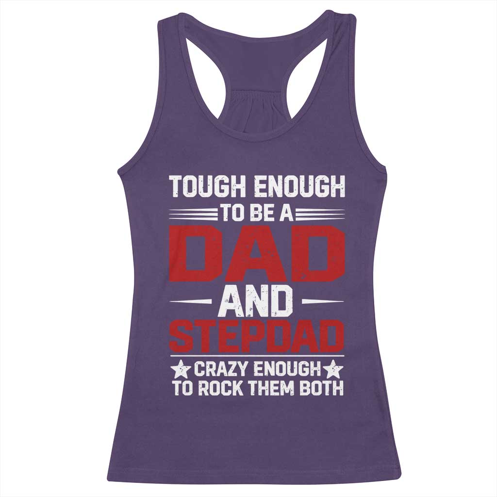Bonus Dad Racerback Tank Top Dad And Stepdad Fathers Day