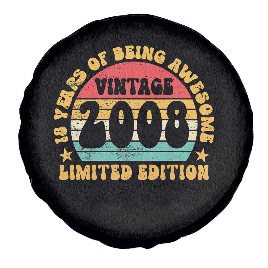 18th Birthday Spare Tire Cover Vintage 18yr 2008 Limited Edition 18 Year Old Gift
