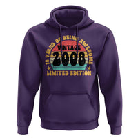 18th Birthday Hoodie Vintage 18yr 2008 Limited Edition 18 Year Old Gift
