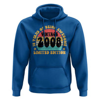 18th Birthday Hoodie Vintage 18yr 2008 Limited Edition 18 Year Old Gift
