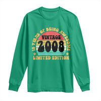 18th Birthday Long Sleeve Shirt Vintage 18yr 2008 Limited Edition 18 Year Old Gift