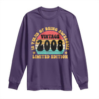18th Birthday Long Sleeve Shirt Vintage 18yr 2008 Limited Edition 18 Year Old Gift