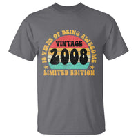 18th Birthday T Shirt Vintage 18yr 2008 Limited Edition 18 Year Old Gift