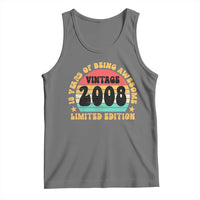 18th Birthday Tank Top Vintage 18yr 2008 Limited Edition 18 Year Old Gift