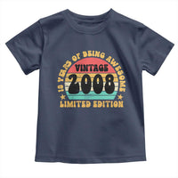 18th Birthday Toddler T Shirt Vintage 18yr 2008 Limited Edition 18 Year Old Gift