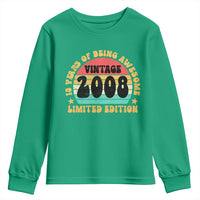 18th Birthday Youth Sweatshirt Vintage 18yr 2008 Limited Edition 18 Year Old Gift
