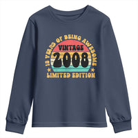 18th Birthday Youth Sweatshirt Vintage 18yr 2008 Limited Edition 18 Year Old Gift
