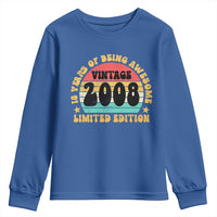 18th Birthday Youth Sweatshirt Vintage 18yr 2008 Limited Edition 18 Year Old Gift