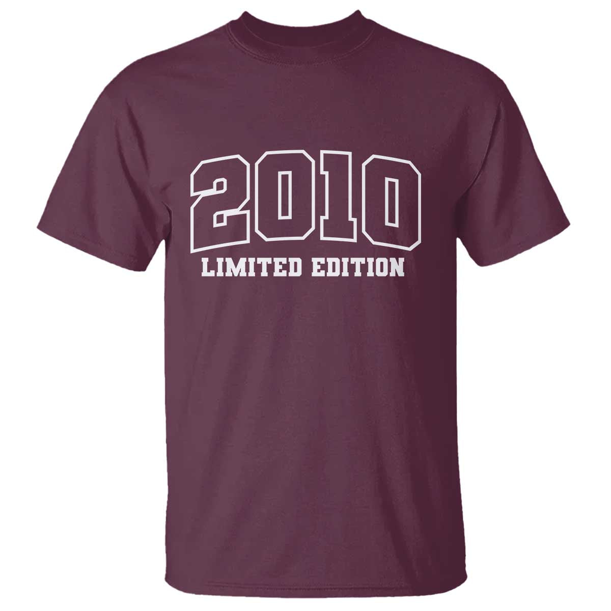 Vintage 2010 Limited Edition T Shirt 16 Year Old Gift Retro Varsity 16th Birthday