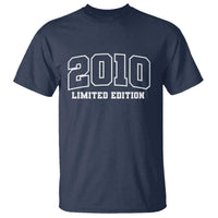 Vintage 2010 Limited Edition T Shirt 16 Year Old Gift Retro Varsity 16th Birthday