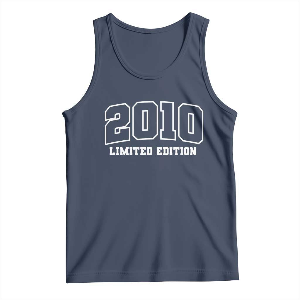 Vintage 2010 Limited Edition Tank Top 16 Year Old Gift Retro Varsity 16th Birthday