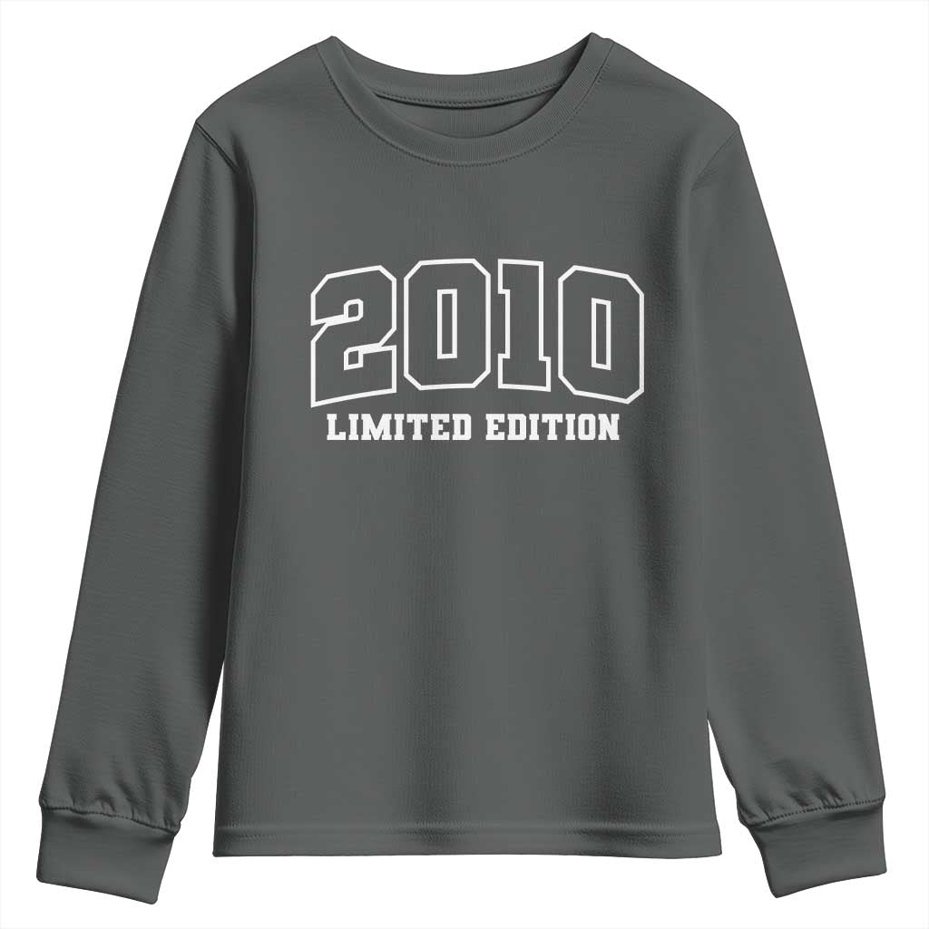 Vintage 2010 Limited Edition Youth Sweatshirt 16 Year Old Gift Retro Varsity 16th Birthday