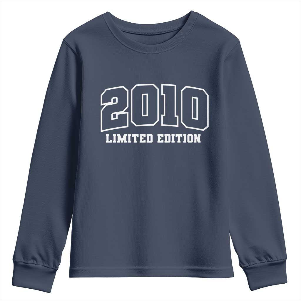 Vintage 2010 Limited Edition Youth Sweatshirt 16 Year Old Gift Retro Varsity 16th Birthday