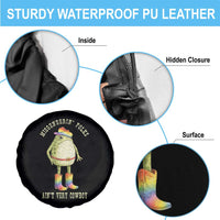 Funny Frog LGBTQ Spare Tire Cover Misgenderin Folks Aint Very Cowboy Pride Rainbow