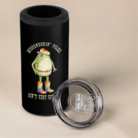 Funny Frog LGBTQ 4 in 1 Can Cooler Tumbler Misgenderin Folks Aint Very Cowboy Pride Rainbow