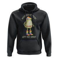 Funny Frog LGBTQ Hoodie Misgenderin Folks Aint Very Cowboy Pride Rainbow