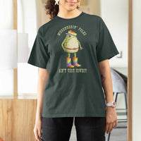 Funny Frog LGBTQ T Shirt For Women Misgenderin Folks Aint Very Cowboy Pride Rainbow