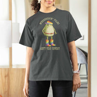 Funny Frog LGBTQ T Shirt For Women Misgenderin Folks Aint Very Cowboy Pride Rainbow