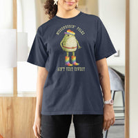 Funny Frog LGBTQ T Shirt For Women Misgenderin Folks Aint Very Cowboy Pride Rainbow
