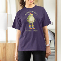 Funny Frog LGBTQ T Shirt For Women Misgenderin Folks Aint Very Cowboy Pride Rainbow