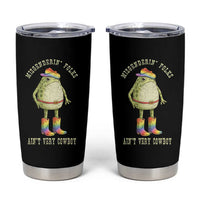 Funny Frog LGBTQ Tumbler Cup Misgenderin Folks Aint Very Cowboy Pride Rainbow