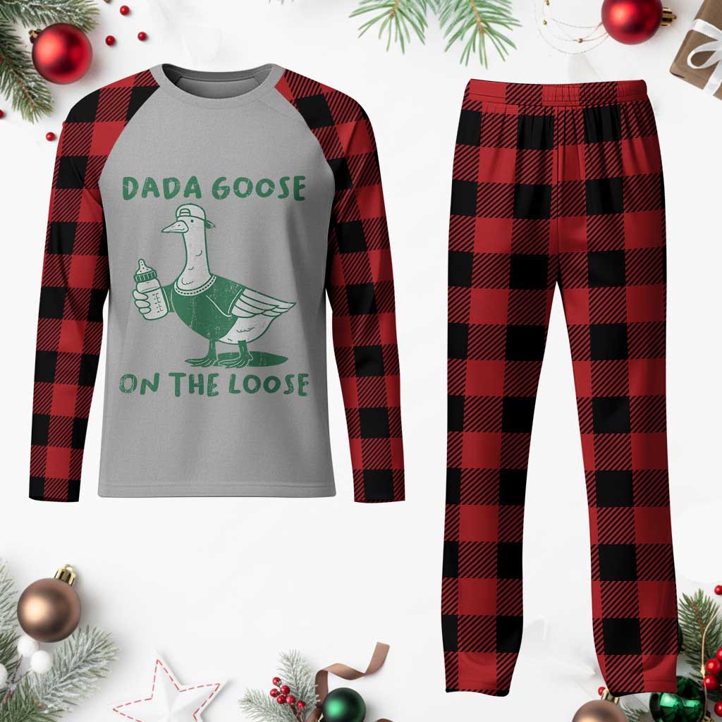 Silly Goose Dad Plaid Pajama Set New Dad Pregnancy Announcement Fathers Day