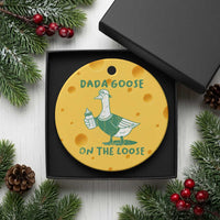 Silly Goose Dad Ceramic Ornament New Dad Pregnancy Announcement Fathers Day