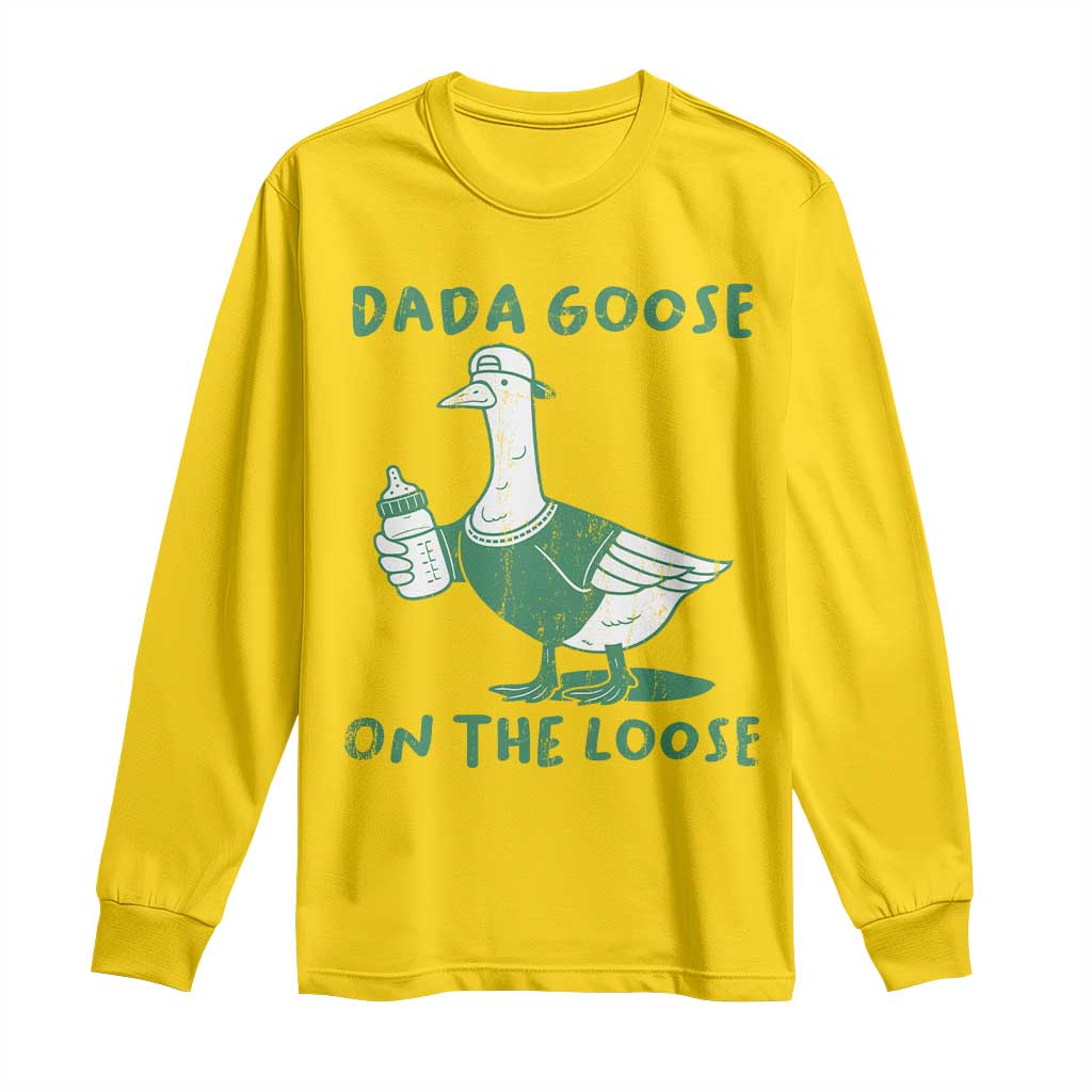 Silly Goose Dad Long Sleeve Shirt New Dad Pregnancy Announcement Fathers Day