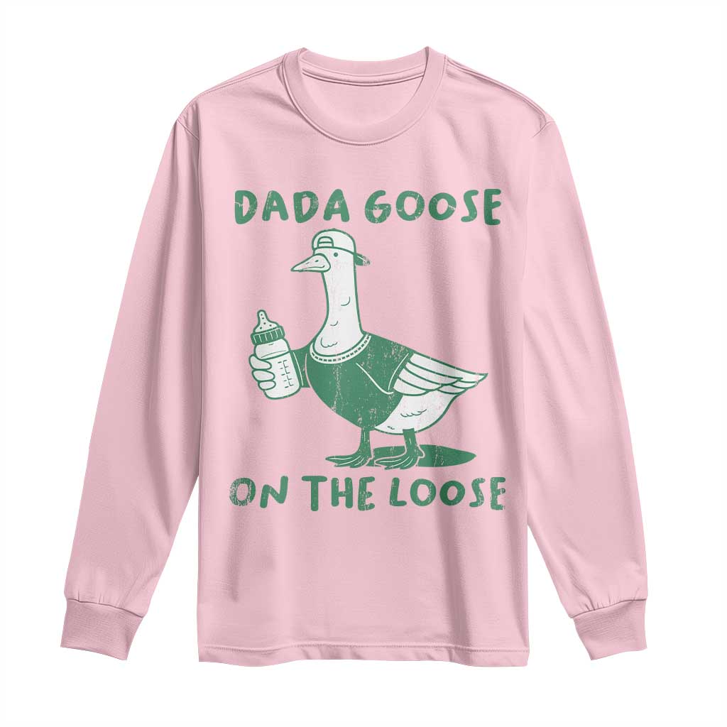 Silly Goose Dad Long Sleeve Shirt New Dad Pregnancy Announcement Fathers Day