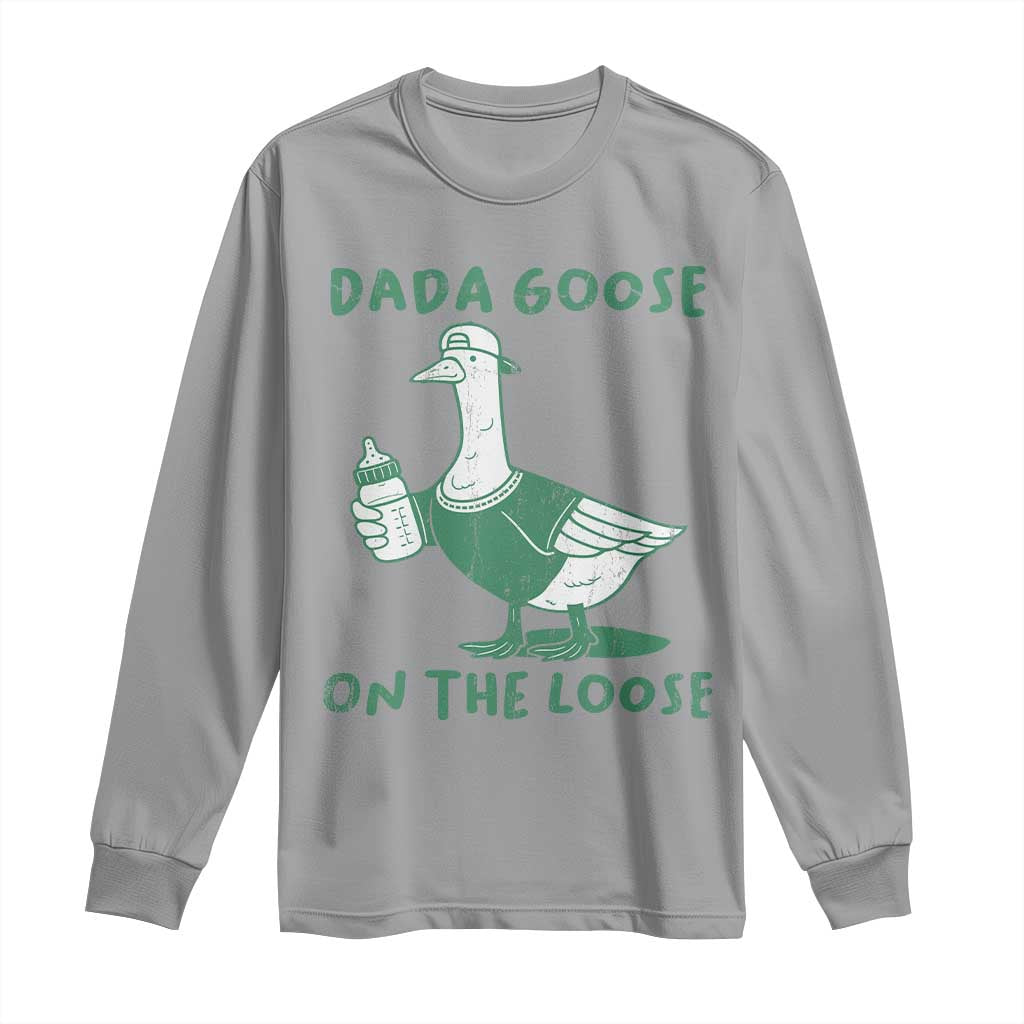 Silly Goose Dad Long Sleeve Shirt New Dad Pregnancy Announcement Fathers Day