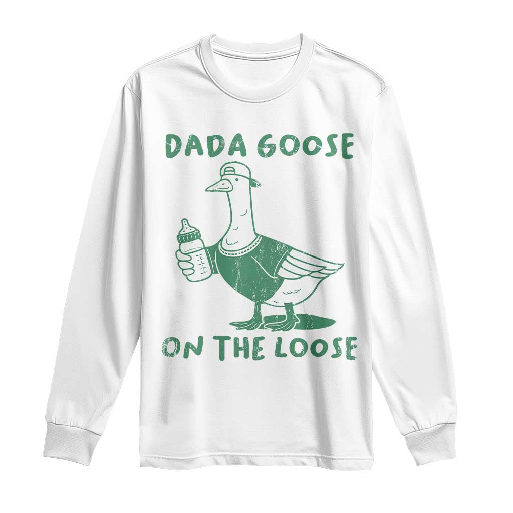 Silly Goose Dad Long Sleeve Shirt New Dad Pregnancy Announcement Fathers Day