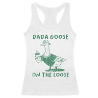 Silly Goose Dad Racerback Tank Top New Dad Pregnancy Announcement Fathers Day