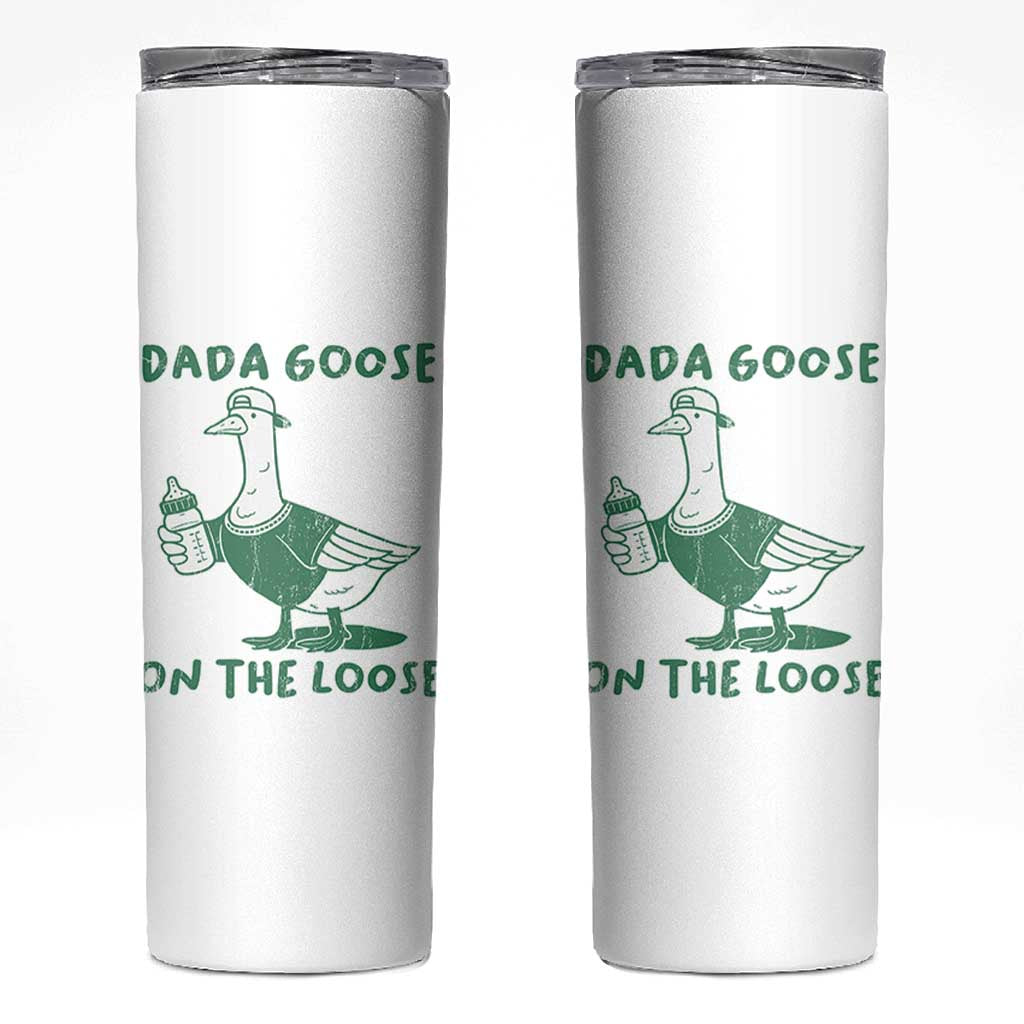 Silly Goose Dad Skinny Tumbler New Dad Pregnancy Announcement Fathers Day