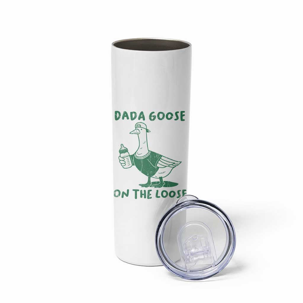 Silly Goose Dad Skinny Tumbler New Dad Pregnancy Announcement Fathers Day