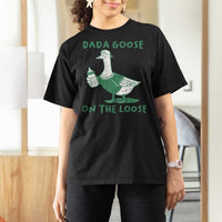 Silly Goose Dad T Shirt For Women New Dad Pregnancy Announcement Fathers Day