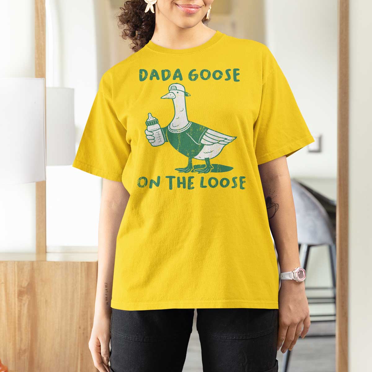 Silly Goose Dad T Shirt For Women New Dad Pregnancy Announcement Fathers Day