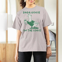 Silly Goose Dad T Shirt For Women New Dad Pregnancy Announcement Fathers Day