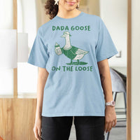 Silly Goose Dad T Shirt For Women New Dad Pregnancy Announcement Fathers Day