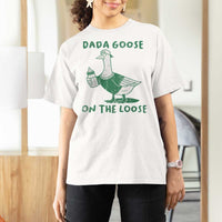 Silly Goose Dad T Shirt For Women New Dad Pregnancy Announcement Fathers Day