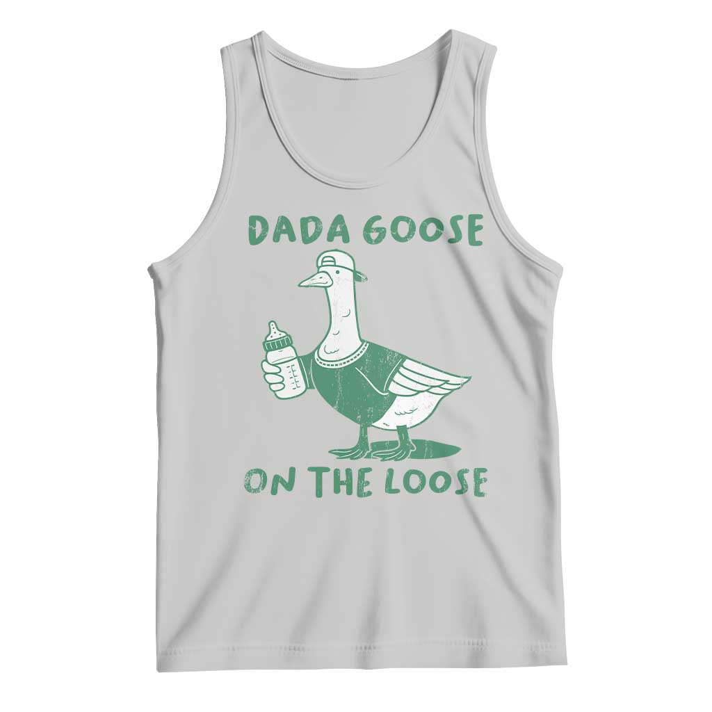 Silly Goose Dad Tank Top New Dad Pregnancy Announcement Fathers Day