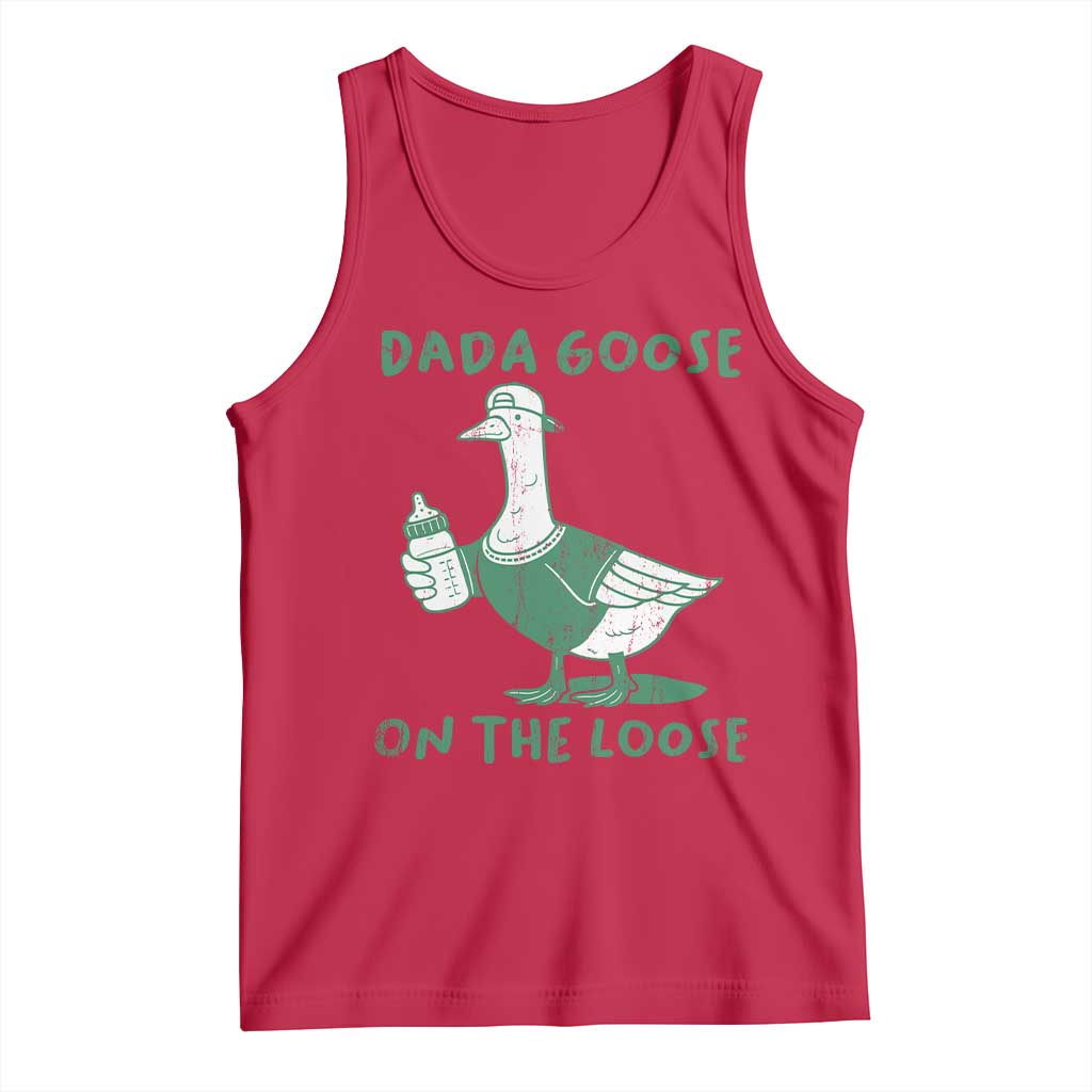 Silly Goose Dad Tank Top New Dad Pregnancy Announcement Fathers Day