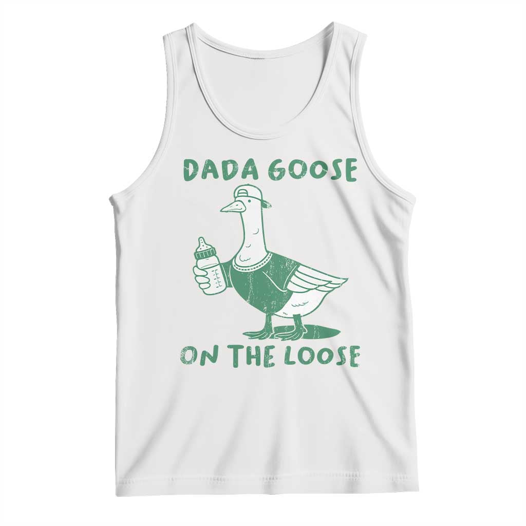 Silly Goose Dad Tank Top New Dad Pregnancy Announcement Fathers Day