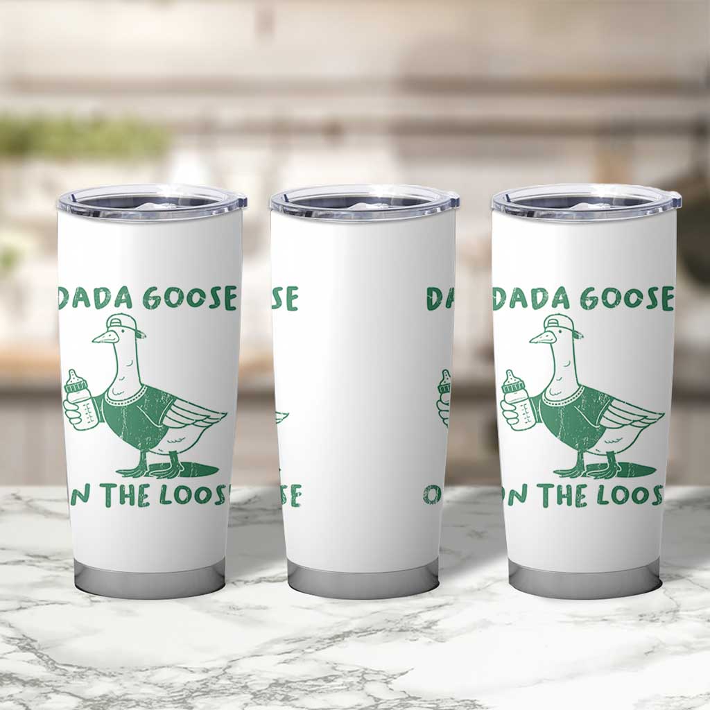 Silly Goose Dad Tumbler Cup New Dad Pregnancy Announcement Fathers Day