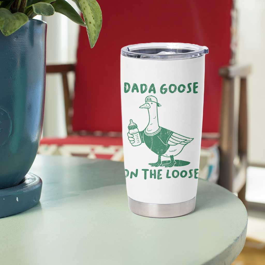 Silly Goose Dad Tumbler Cup New Dad Pregnancy Announcement Fathers Day