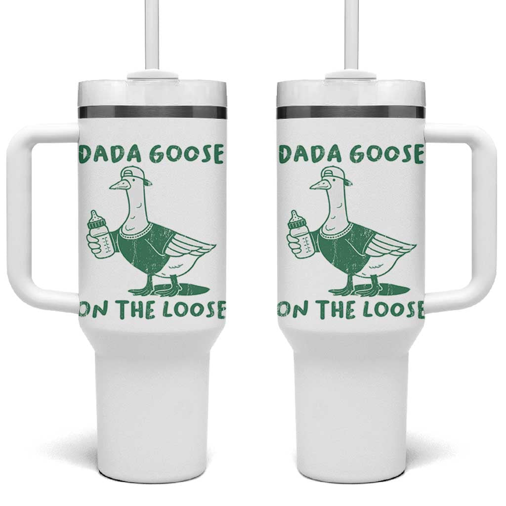 Silly Goose Dad Tumbler With Handle New Dad Pregnancy Announcement Fathers Day